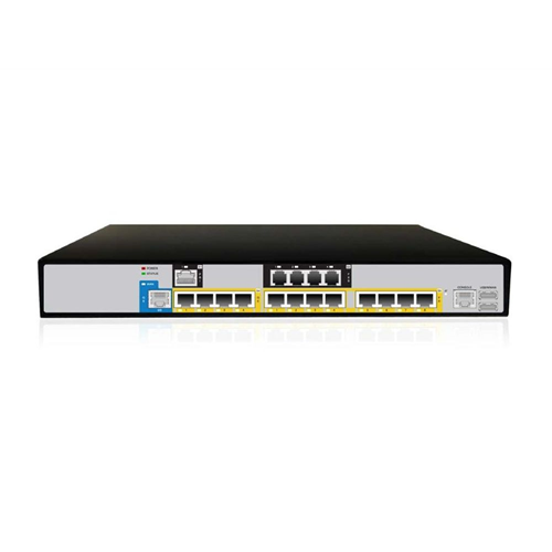 Mediant 800C chassis with 2 E1/T1, 4 FXS with 4 GE ports. Supports dual AC/DC PS